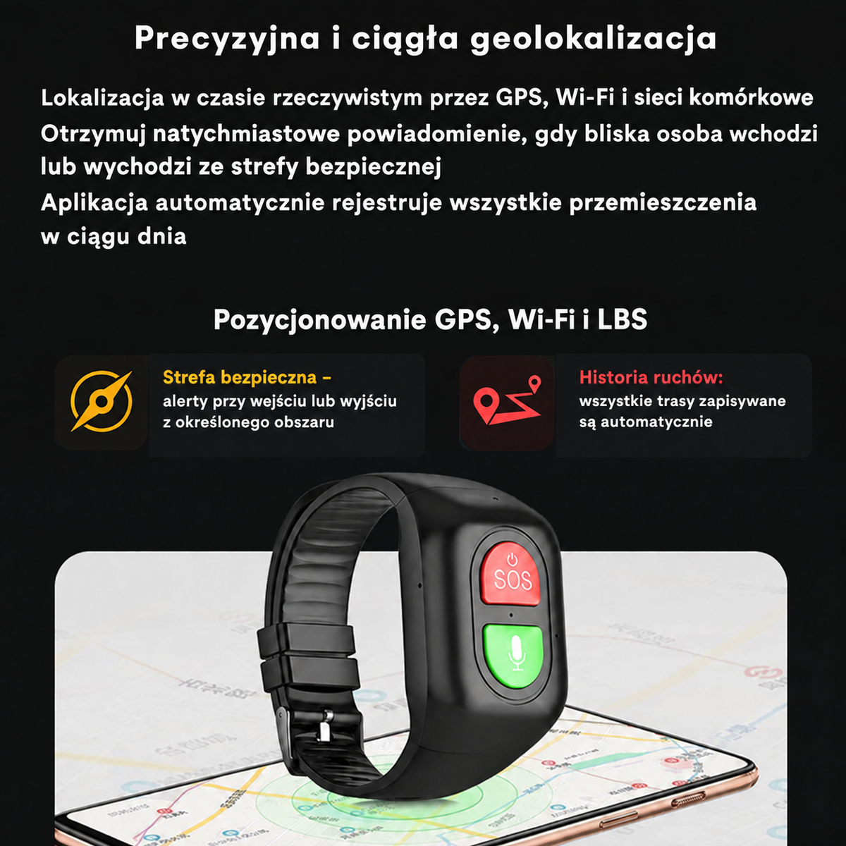 Inteligentny zegarek GPS dla seniora – SOS, 4G i monitoring zdrowia