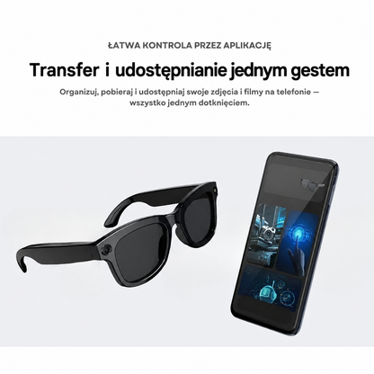 Dźwięk przestrzenny i wyraźne rozmowy przez okulary VisionPro™, mikrofony z redukcją szumów