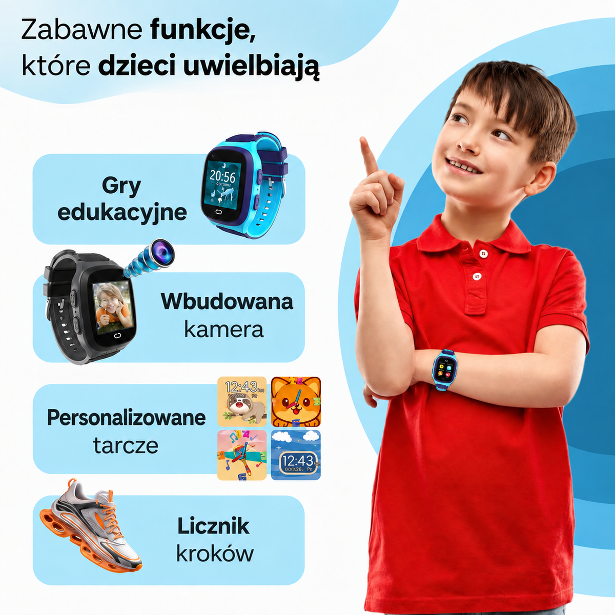 Sortpol™ – smartwatch GPS dla dzieci z precyzyjną lokalizacją i 4G