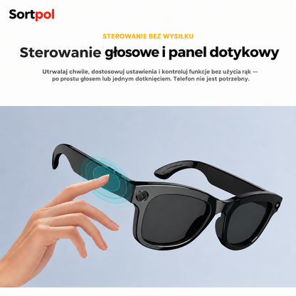 Inteligentne okulary VisionPro™ – kamera HD, dźwięk przestrzenny i ochrona wzroku