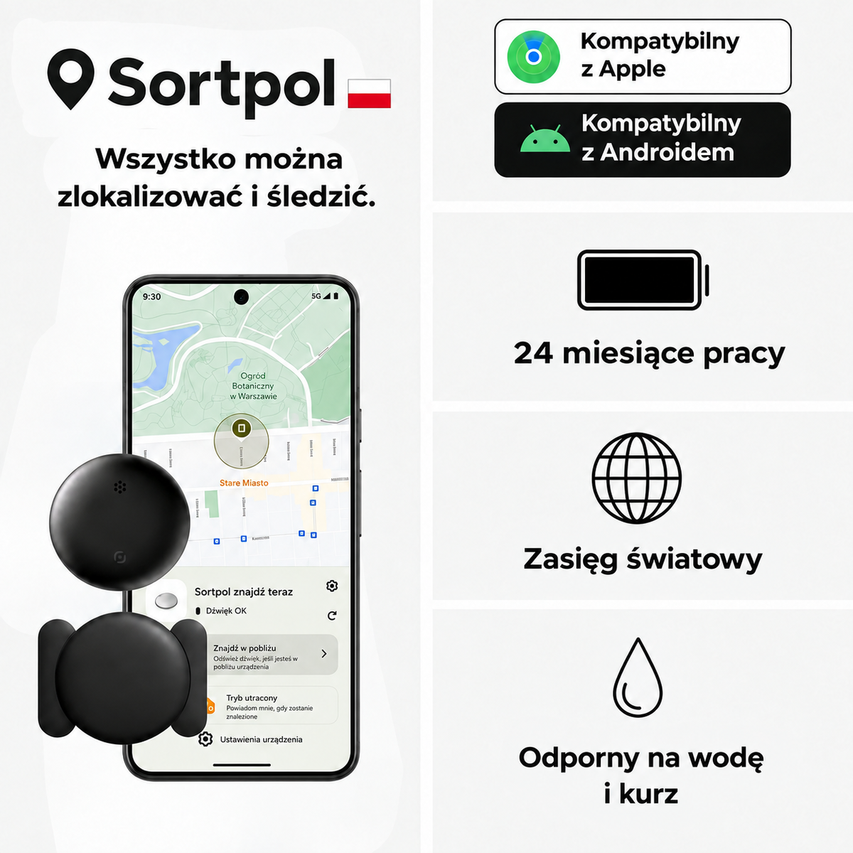 Lokalizator GPS dla dzieci bez abonamentu – kompatybilny z Androidem i iPhone'em