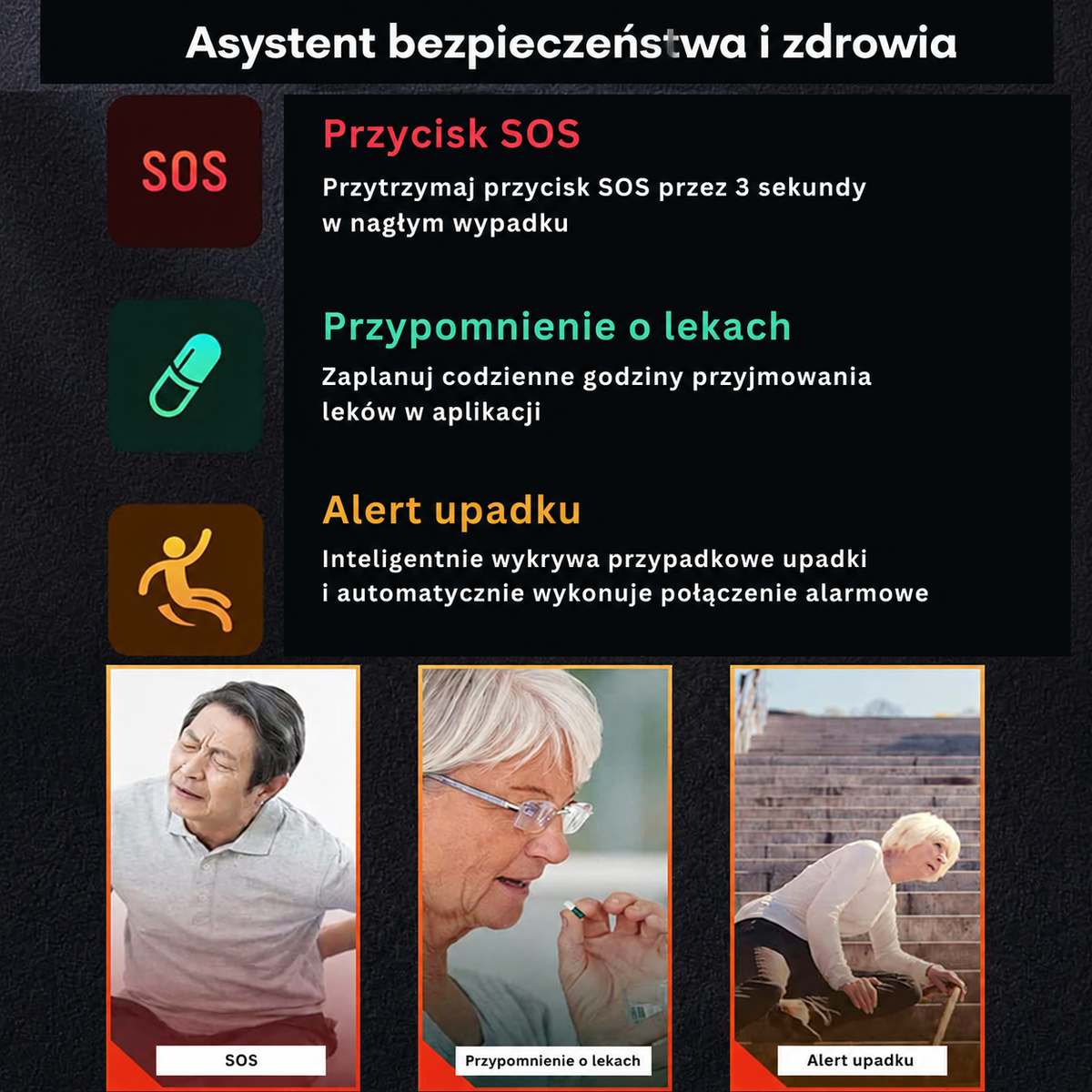 Inteligentny Zegarek GPS dla Seniorów – SOS 4G, Zdrowie i Bezpieczeństwo w Każdej Chwili