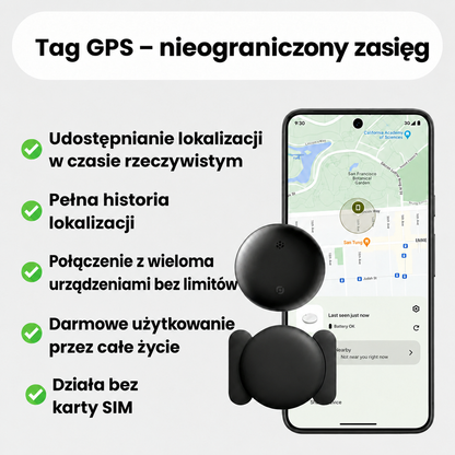 Lokalizator GPS do roweru bez abonamentu – kompatybilny z Androidem i iOS Find My, zabezpieczenie antykradzieżowe