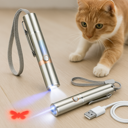 Akumulatorowa Laserowa Zabawka dla Kota – Wiele Wzorów i Trybów