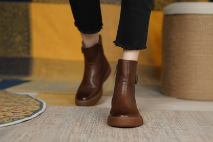 Botki damskie w stylu vintage