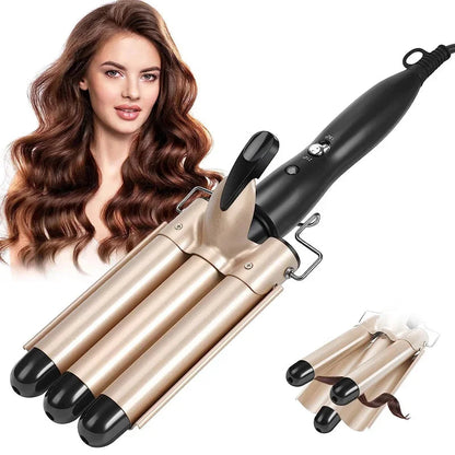 CurlFlex - potrójna ceramiczna lokówka do włosów