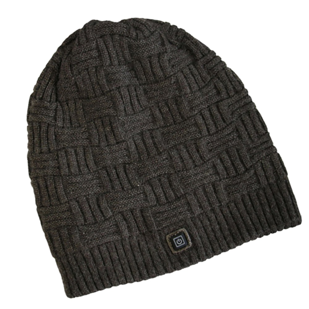 Czapka Zimowa z Daszkiem Damska Podgrzewana Beanie Akumulatorem 3400mah Uszatka Męska