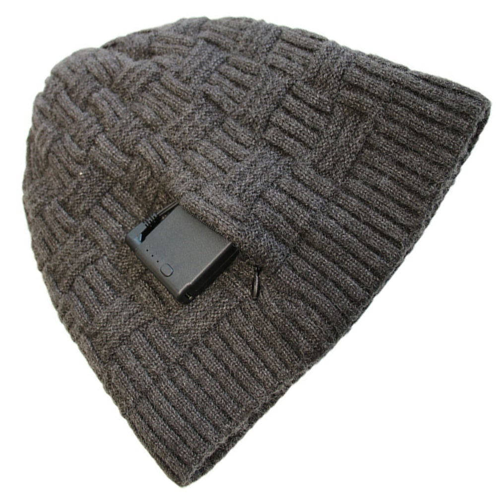 Czapka Zimowa z Daszkiem Damska Podgrzewana Beanie Akumulatorem 3400mah Uszatka Męska