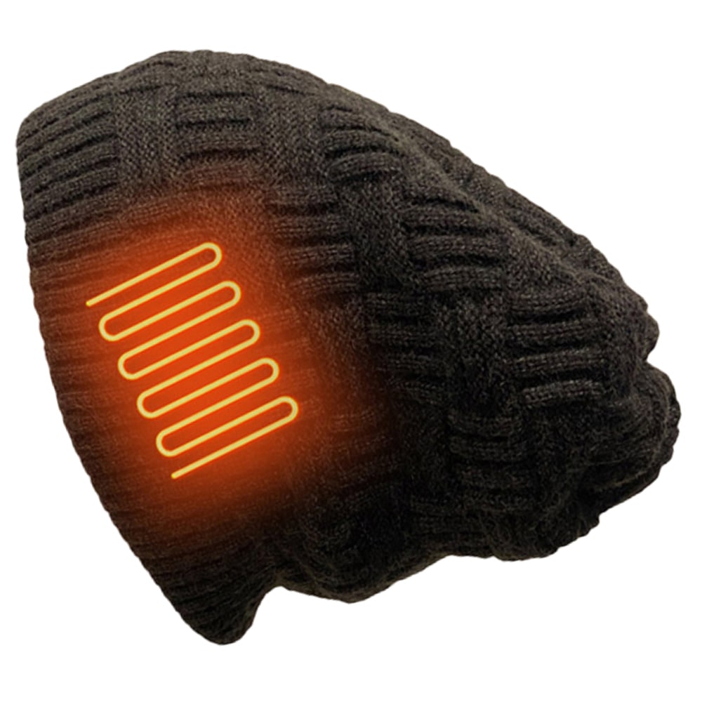 Czapka Zimowa z Daszkiem Damska Podgrzewana Beanie Akumulatorem 3400mah Uszatka Męska