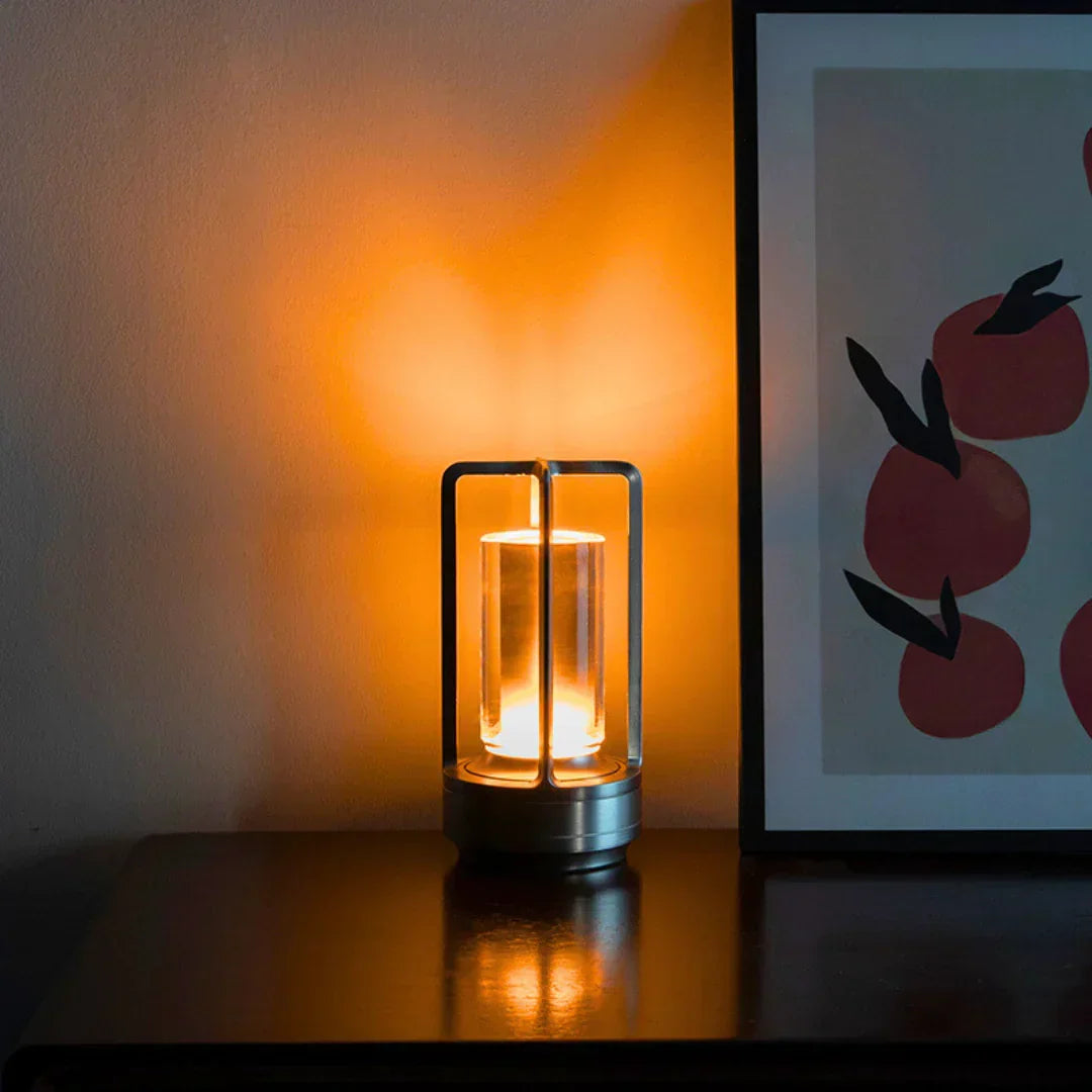 Dekoracyjna kryształowa dotykowa lampa nocna