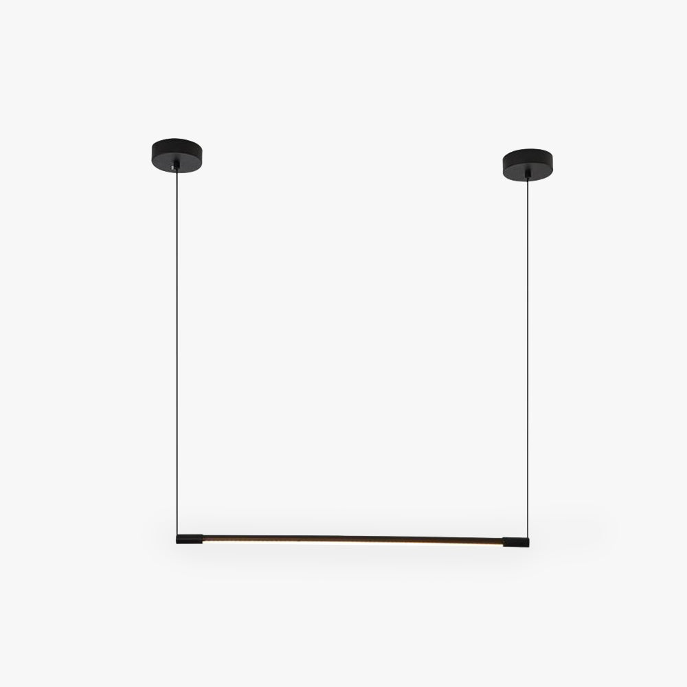 Długa smukła półprzezroczysta lampa sufitowa LED