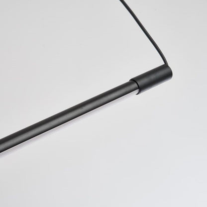 Długa smukła półprzezroczysta lampa sufitowa LED