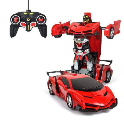 Dynamiczny zdalnie sterowany samochód robot LED