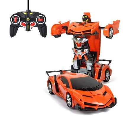 Dynamiczny zdalnie sterowany samochód robot LED