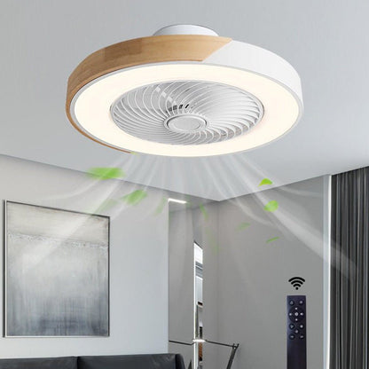 Elegancka lampa sufitowa LED z wentylatorem