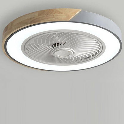 Elegancka lampa sufitowa LED z wentylatorem
