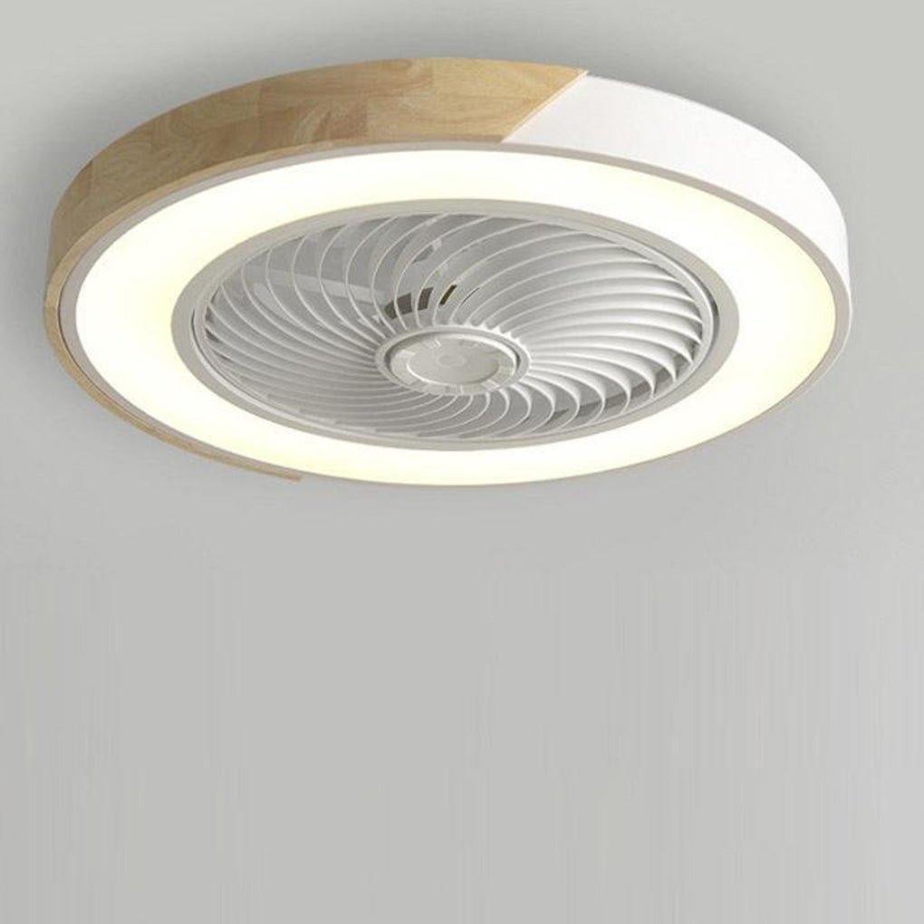 Elegancka lampa sufitowa LED z wentylatorem