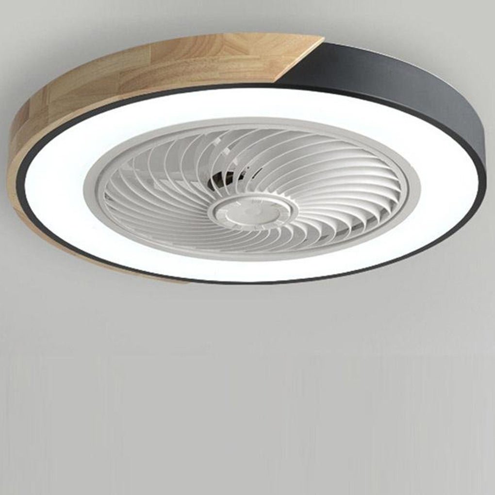 Elegancka lampa sufitowa LED z wentylatorem