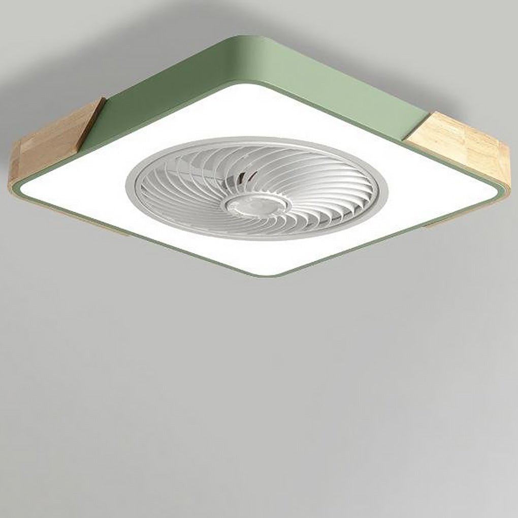 Elegancka lampa sufitowa LED z wentylatorem
