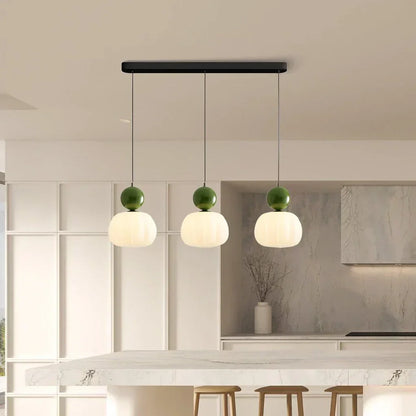 Elegancka Lampa Wisząca w Stylu Art Deco Kremowy Klosz Sufitowy