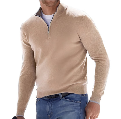 Elegancki Sweter Męski z Zamkiem – Styl i Komfort na Co Dzień