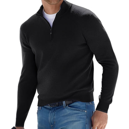 Elegancki Sweter Męski z Zamkiem – Styl i Komfort na Co Dzień