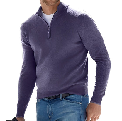 Elegancki Sweter Męski z Zamkiem – Styl i Komfort na Co Dzień