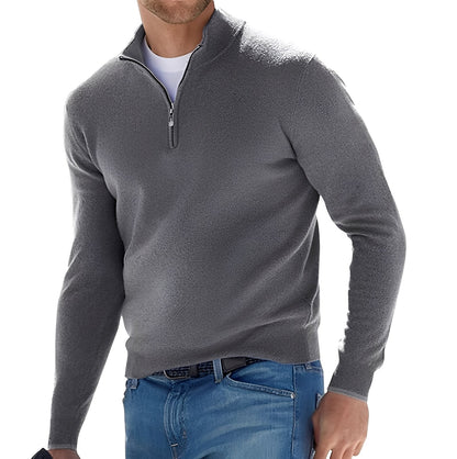 Elegancki Sweter Męski z Zamkiem – Styl i Komfort na Co Dzień