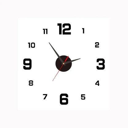 Elegancki Zegar Ścienny do Domu Cichy Dekoracyjny Czasomierz