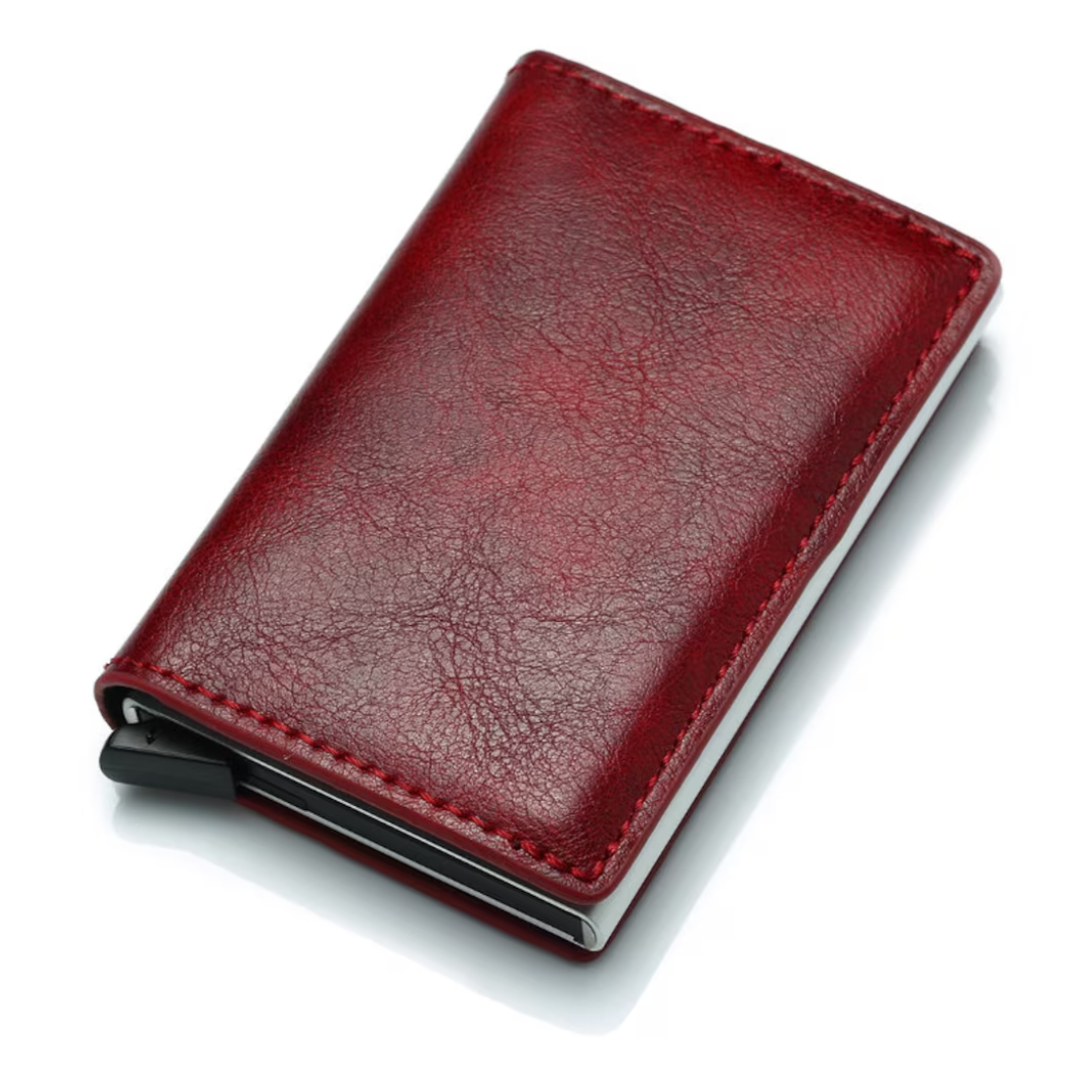 Etui na karty aluminiowe - ochrona RFID, klip na banknoty