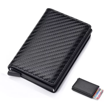 Etui na karty aluminiowe - ochrona RFID, klip na banknoty