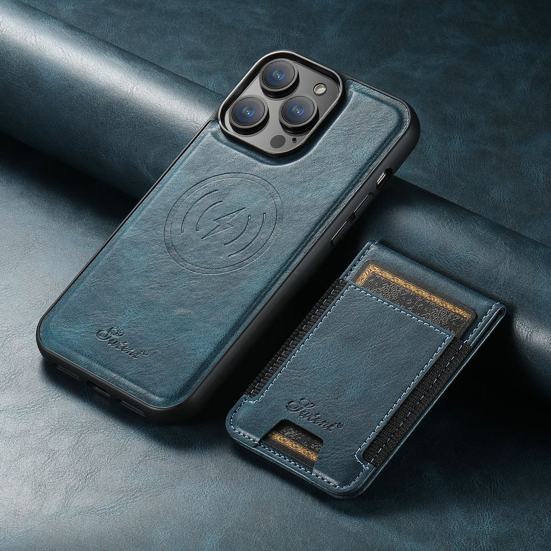 Etui na telefon skórzane z kieszonką