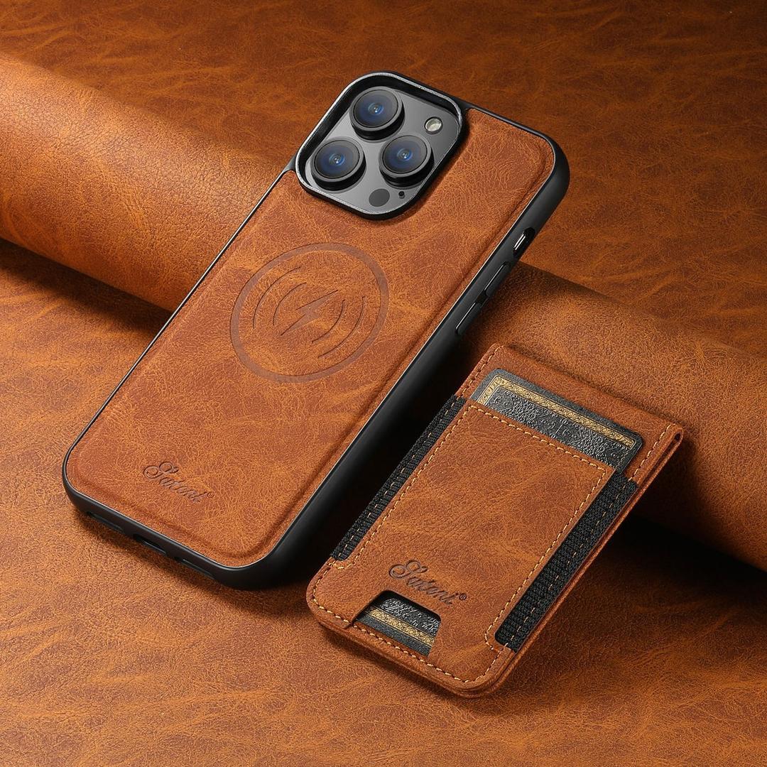 Etui na telefon skórzane z kieszonką