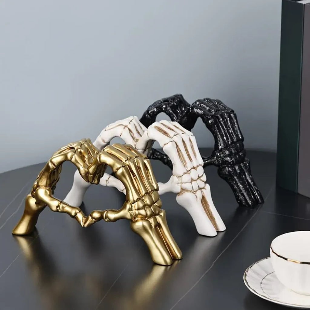 Halloween Dekoracja Domu Figura Szkieletu Serce Gotycka Ozdoba Wnętrz i Przed Domem