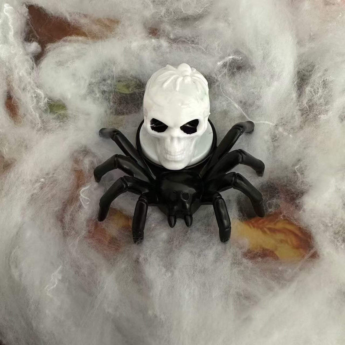 Halloween Dekoracja Pająk ze świeczką LED i Oczami do Domu Dekoracje