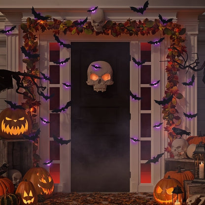 Halloween Dekoracje 3D Nietoperze na ścianę z Podświetleniem LED do Domu i Ogrodu