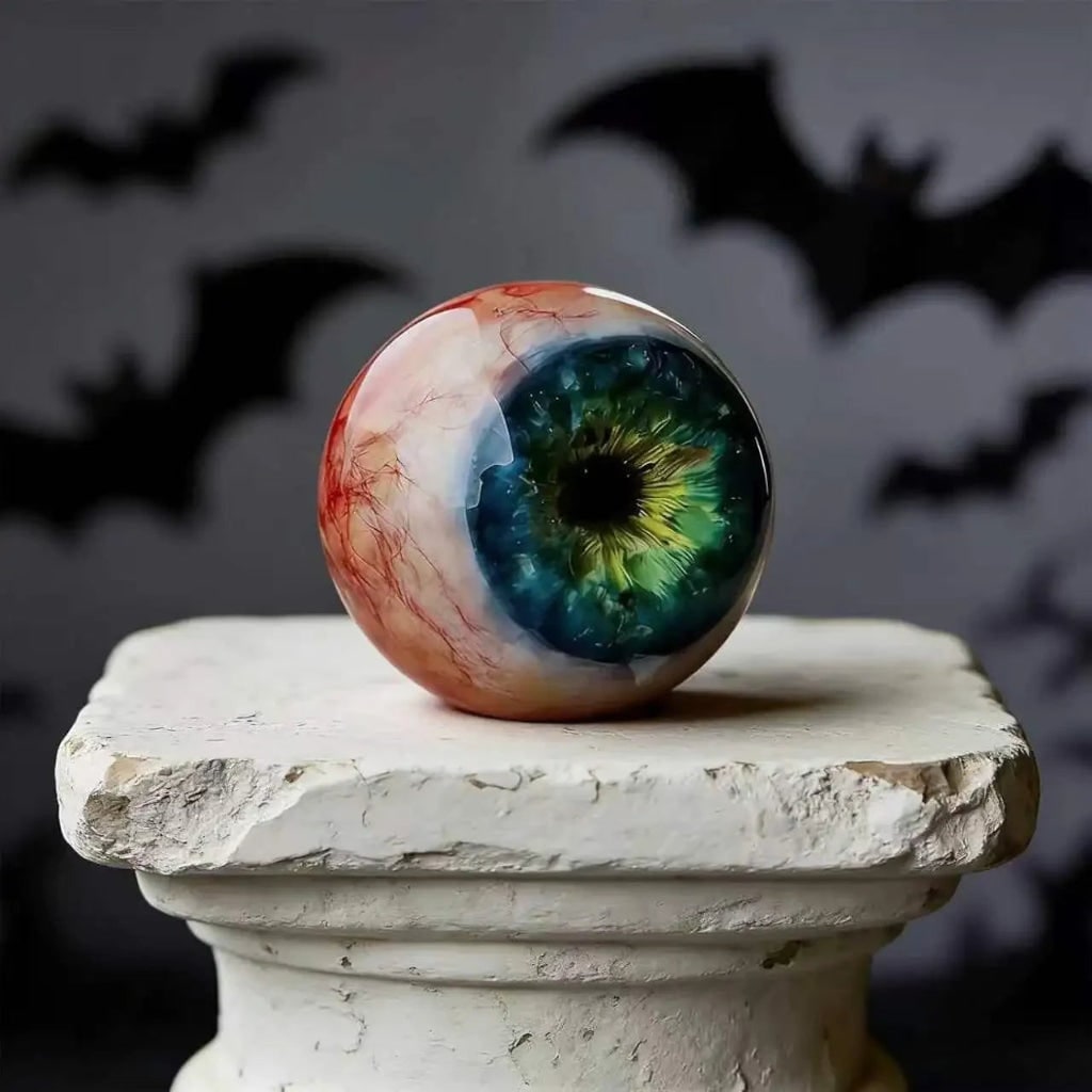Halloween Dekoracje Domu Gałka Oczna na Stojaku Straszna Dekoracja