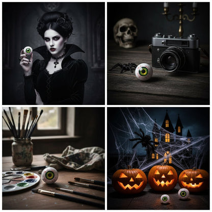 Halloween Dekoracje Domu Gałka Oczna na Stojaku Straszna Dekoracja
