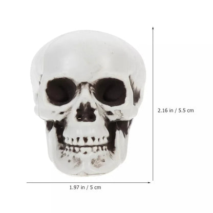 Halloween Dekoracje Domu Zestaw Mini Czaszek Plastikowych z Postarzanym Wykończeniem