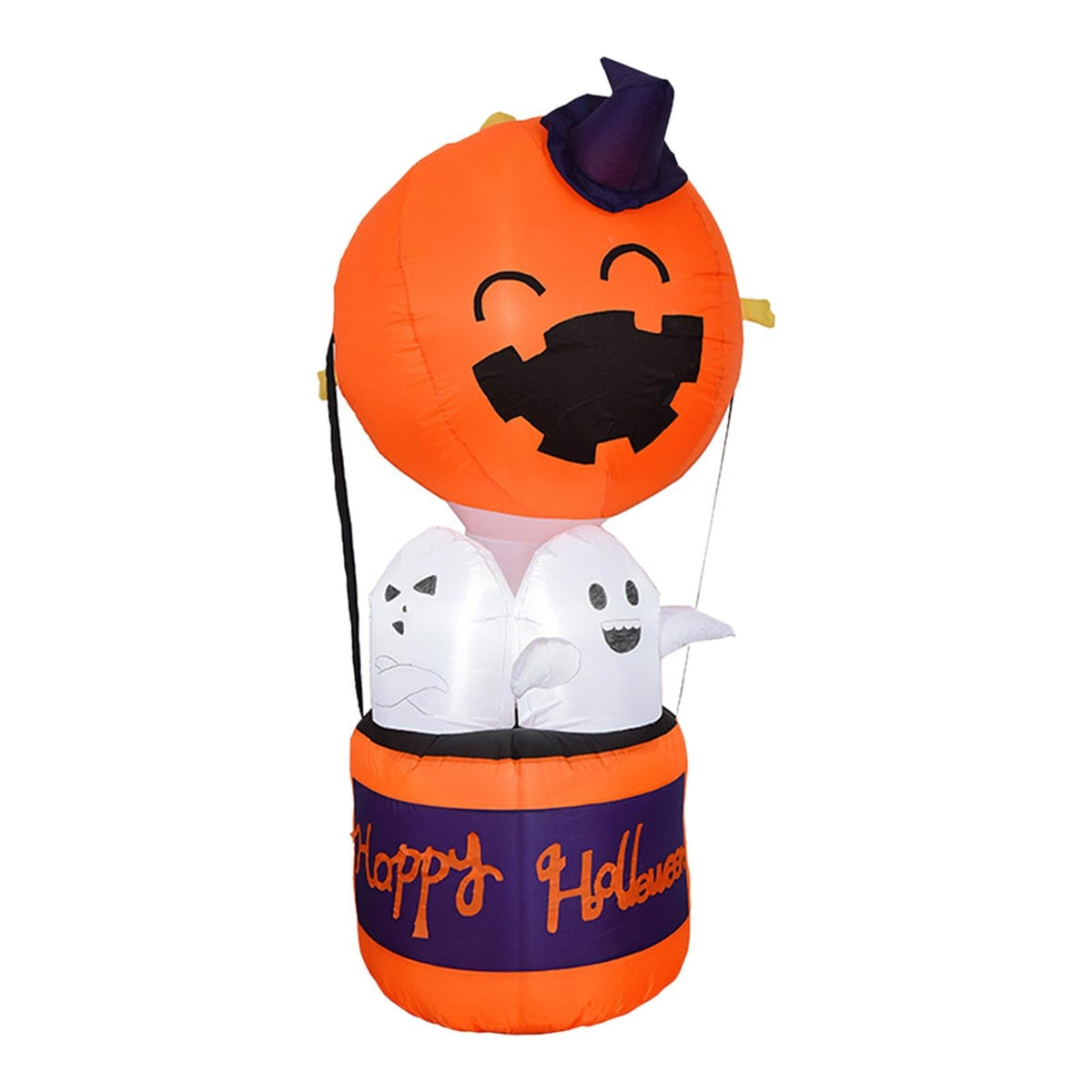 Halloween Dmuchana Dekoracja Dynia z Duchami i Podświetleniem LED do Ogrodu Imprez