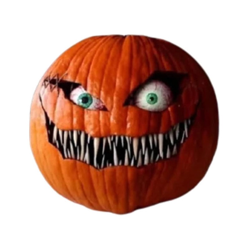 Halloween Dynia na Imprezę ze Straszną Animacją Ruchomych Oczu i Zębatymi Ustami Halloweenowa