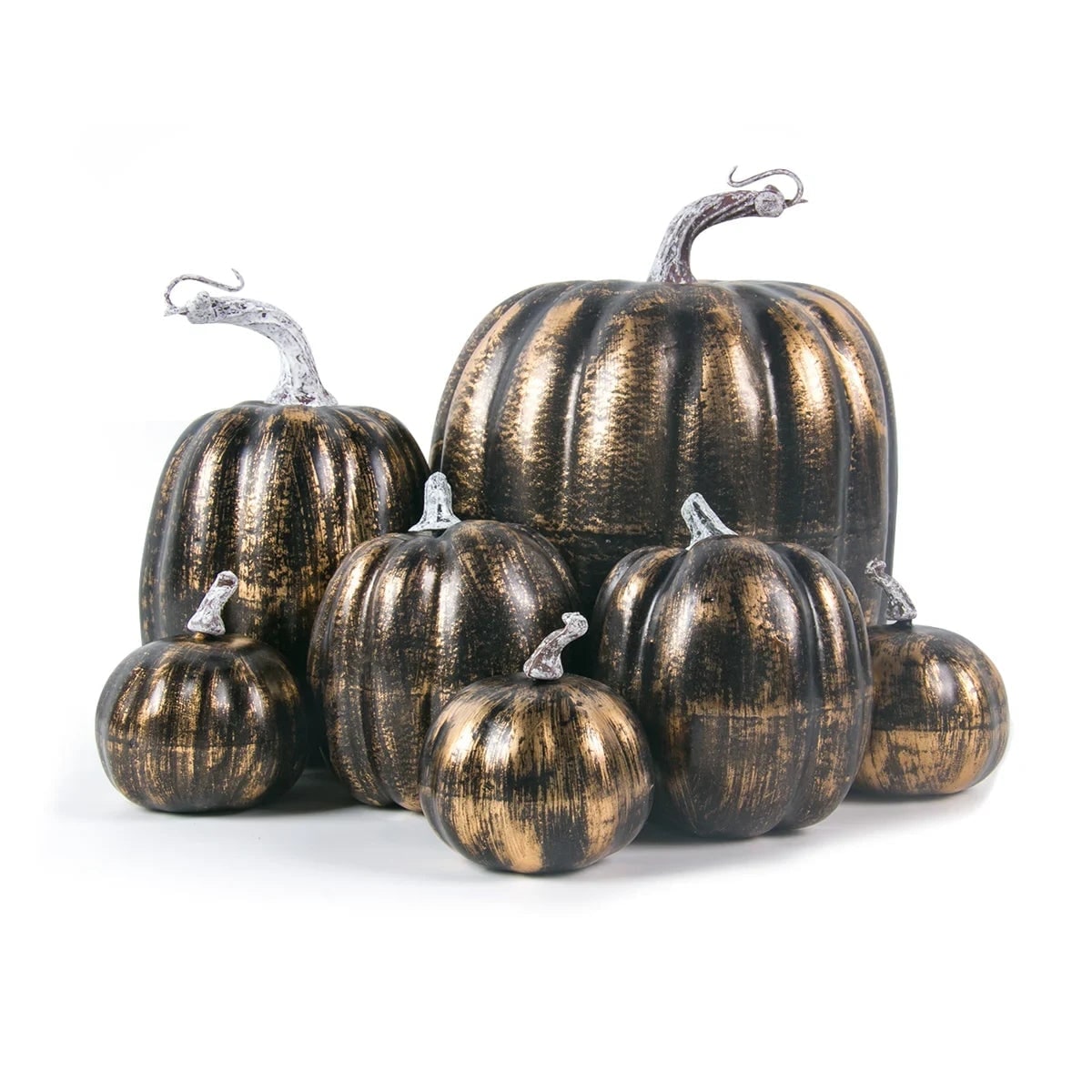 Halloween Dynie Ozdobne Sztuczne Zestaw 7 Sztuk Różne Rozmiary Jesienne Dekoracje Dekoracyjne
