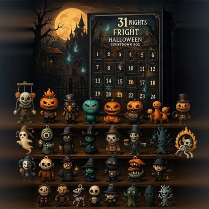 Halloween Kalendarz Adwentowy dla Dzieci z Mini Figurkami Potworów i Duchów