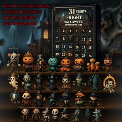 Halloween Kalendarz Adwentowy dla Dzieci z Mini Figurkami Potworów i Duchów