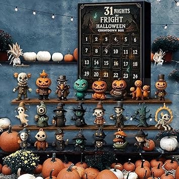 Halloween Kalendarz Adwentowy dla Dzieci z Mini Figurkami Potworów i Duchów