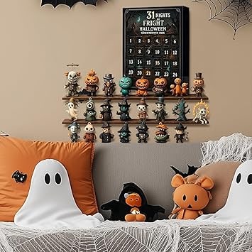 Halloween Kalendarz Adwentowy dla Dzieci z Mini Figurkami Potworów i Duchów