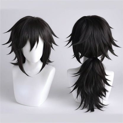 Halloween Kostium Cosplay Anime Demon Kimono z Peleryną i Perką