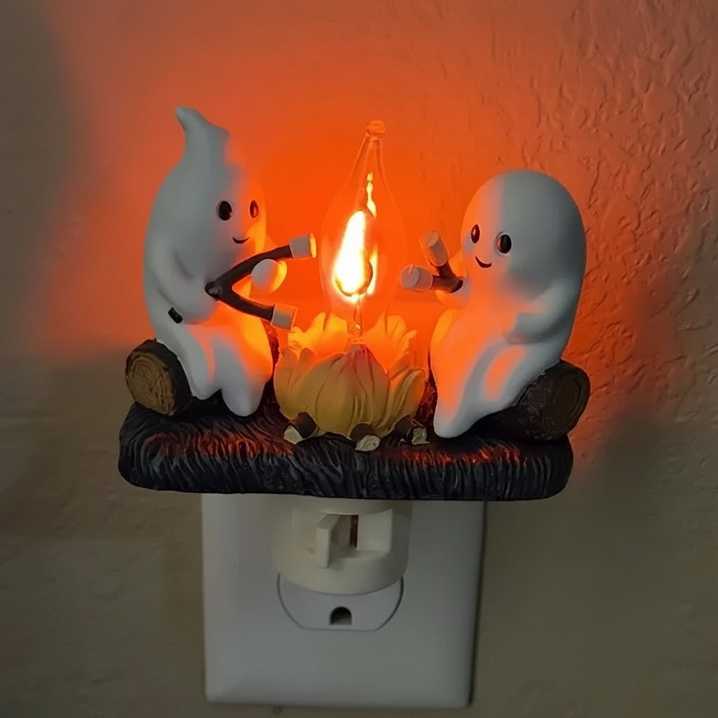 Halloween Lampka Nocna do Sypialni Duchy z LED Kontaktu dla Dzieci Czytania