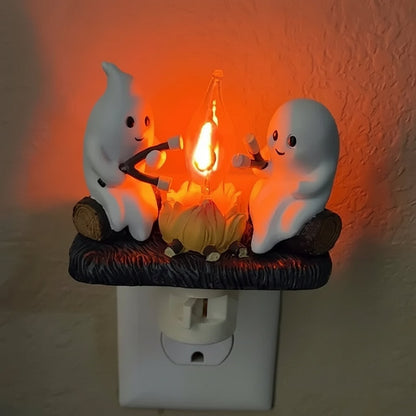 Halloween Lampka Nocna do Sypialni Duchy z LED Kontaktu dla Dzieci Czytania