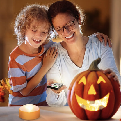 Halloween Lampki LED do Dyni z Pilotem Bezpłomieniowe Dekoracja Wnętrz
